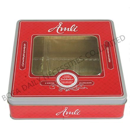 Cookie case with windows