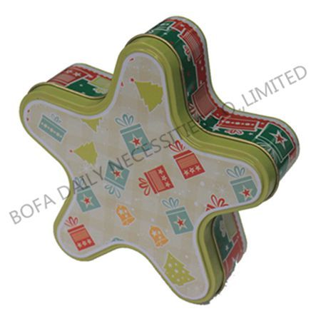 Five - star shaped tin box