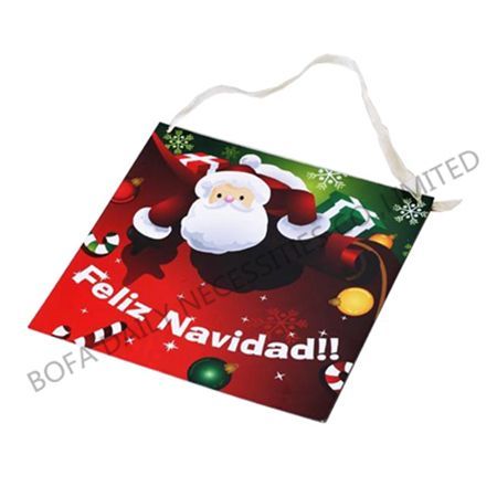 Square christmas pendant