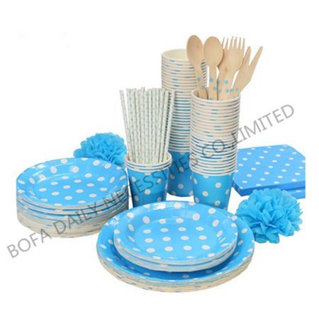 White dot printing tableware s...