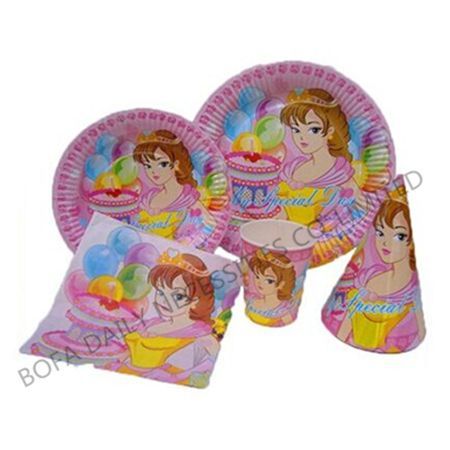 Girls printing tableware set p...