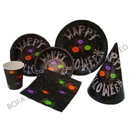 Halloween printing tableware s...